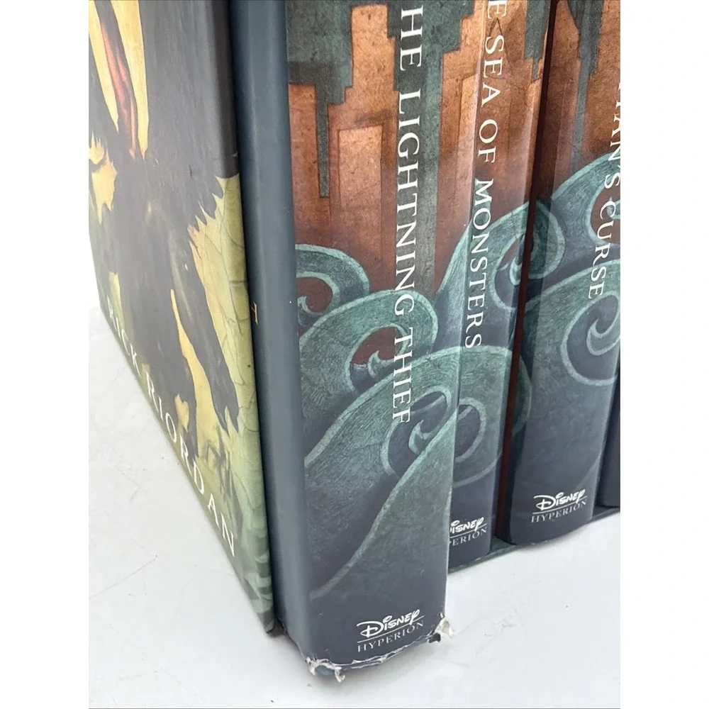 Percy Jackson & The Olympians First Edition 1-5 Hardcover Complete Rick Riordan